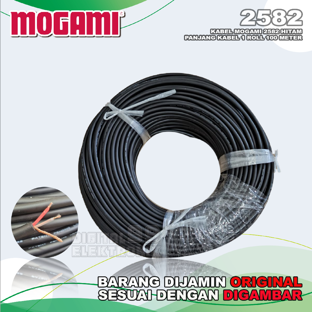 Kabel Mic Microphone MOGAMI 2582 1 Roll Made In Japan Original