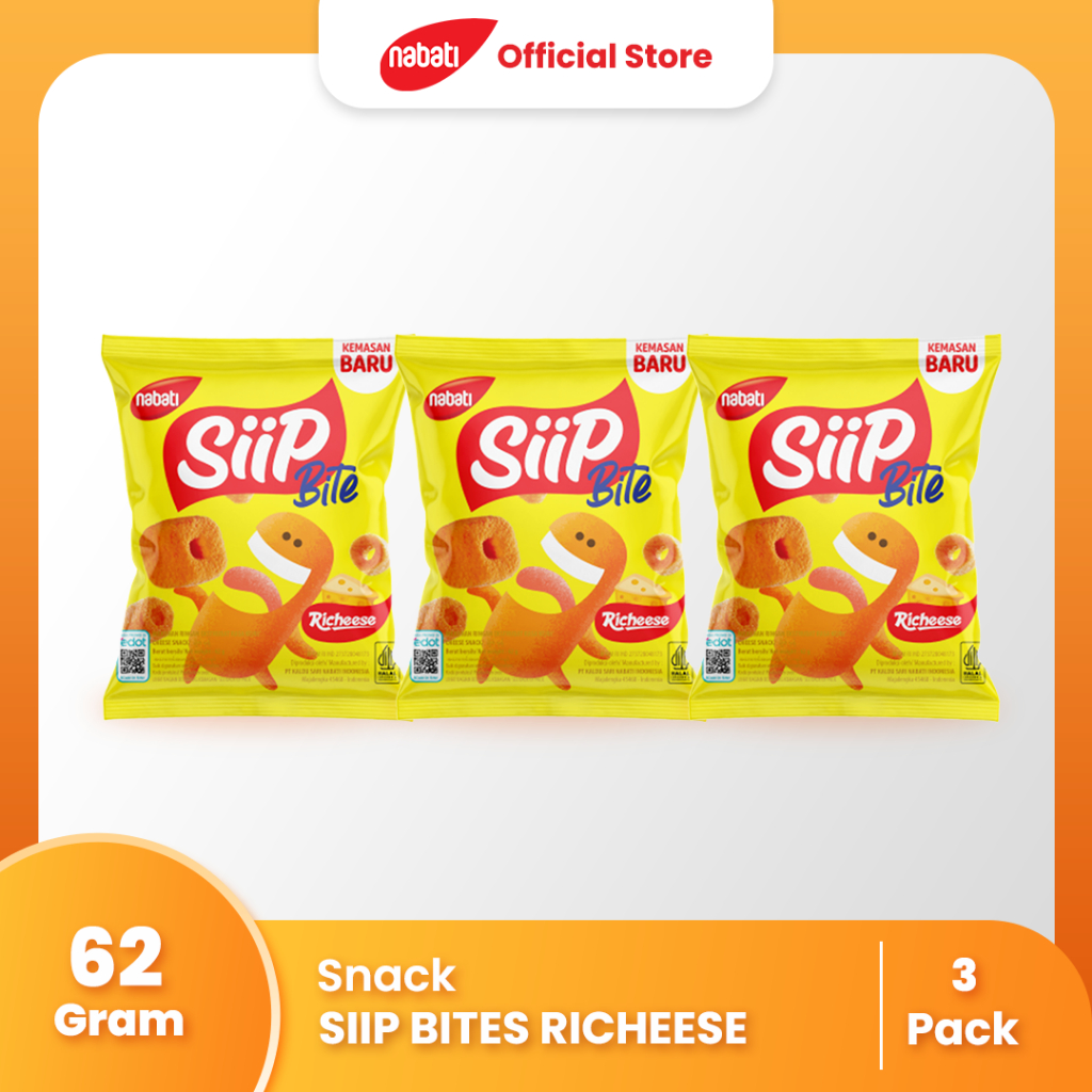 

[Bundle Pack Isi 3] SIIP Bites Richeese 62g