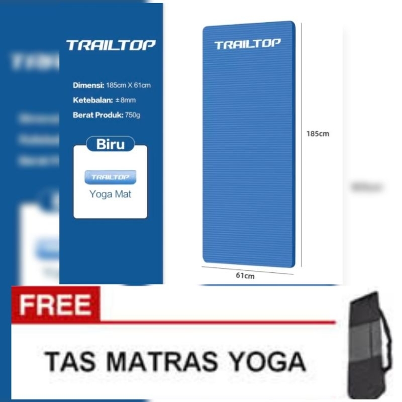 MATRAS SENAM YOGA MAT BONUS TAS KASUR ALAS OLAHRAGA