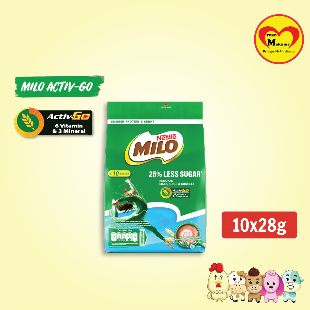 

Milo Less Sugar 10x22gr / Toko Makmur Baby Shop
