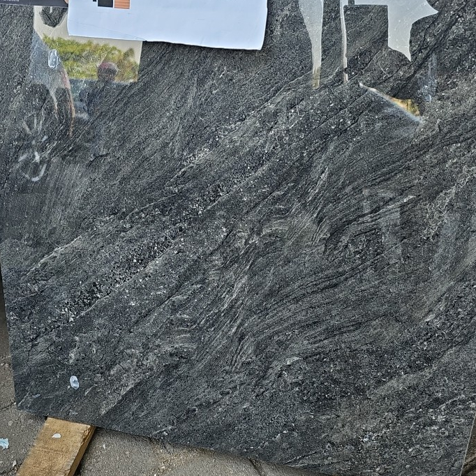 GRANIT ARNA OMKARA DARK GREY POLISHED 60X60 [FREE ONGKIR] 1.44M 4PCS
