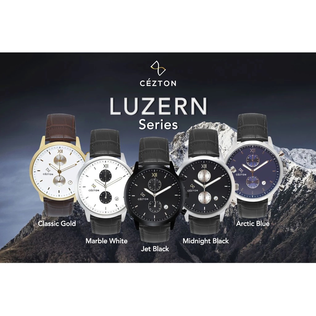HOT CEZTON Jam Tangan Pria LUZERN SERIES Classic Gold 2026