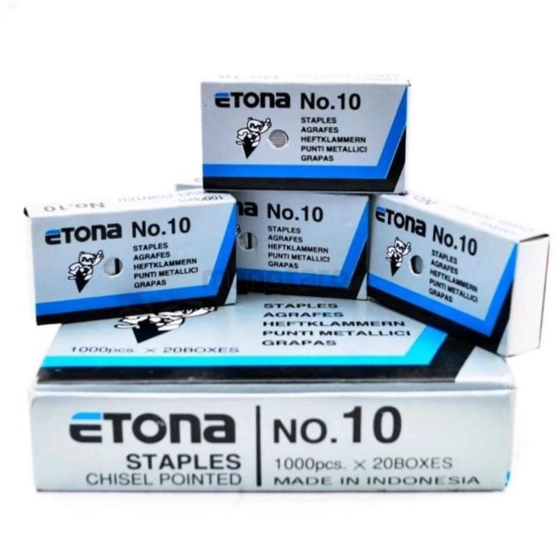 

ANAK HEKTER ETONA/ ISIAN HEKTER 1 BOX BESAR ISI 20 BOX KECIL / STAPLES