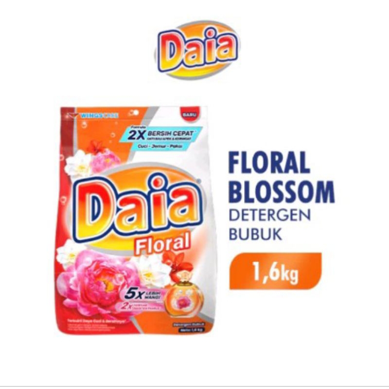 Daia Deterjen Floral Blossom 1.5kg / Daia Bunga 1.5 kg