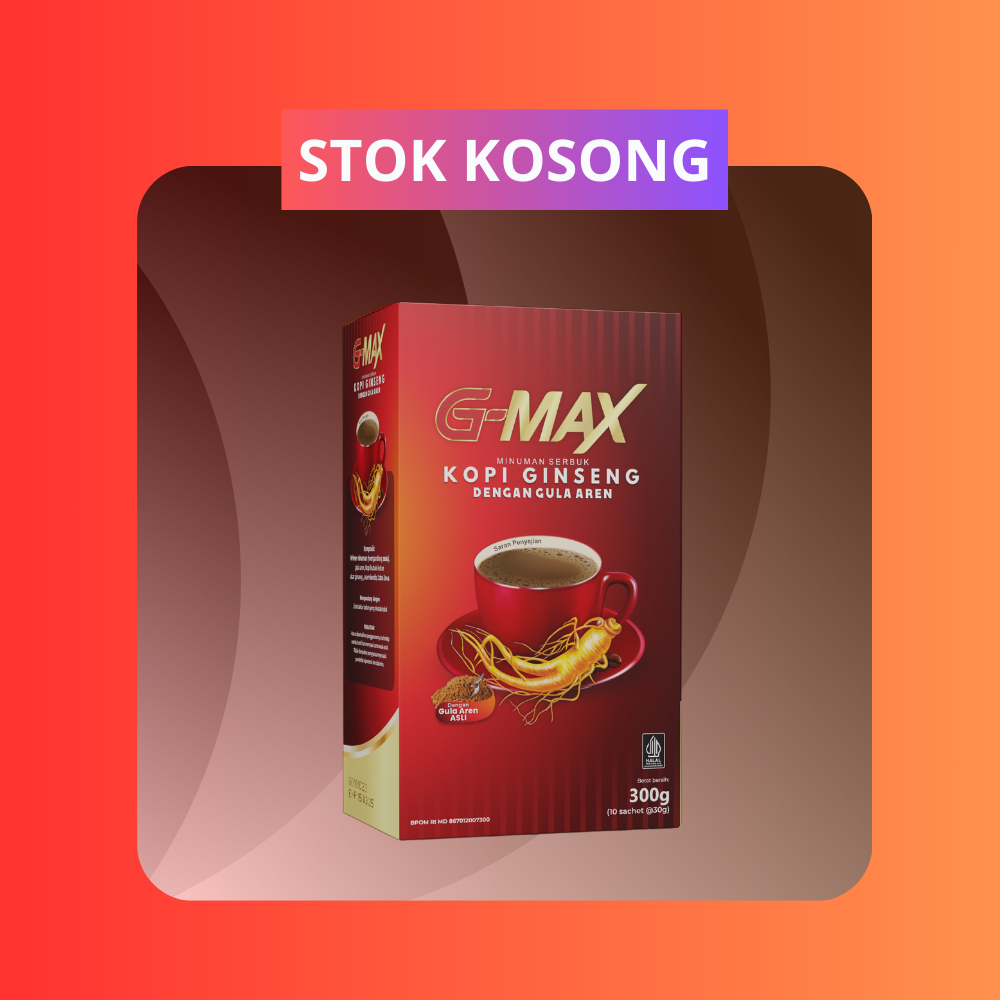 

G-MAX Kopi Gingseng Stamina Pria Kuat Tahan Lama (100% Bpom & halal)