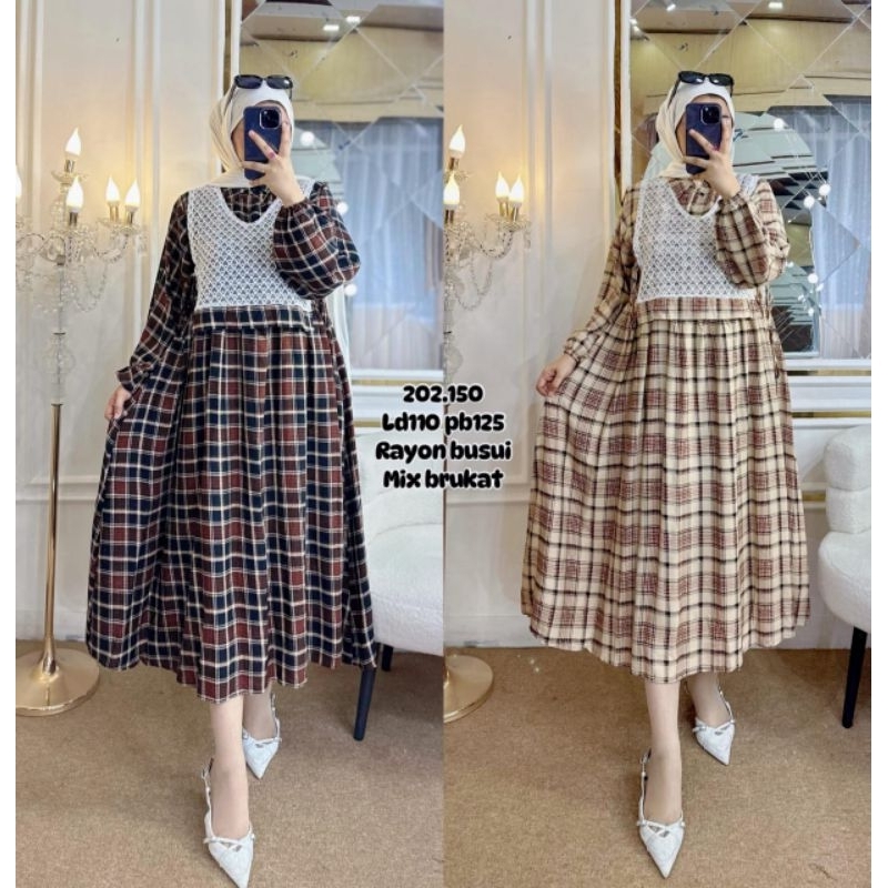 DRESS PANJANG KOREAN STYLE | DRESS JUMBO WANITA | DRESS PANJANG KEKINIAN BUMIL FRIENDLY HIJAB FRIEND
