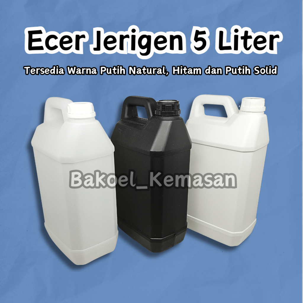 ECER Jerigen 5L 5Liter / Jirigen HDPE 5 L Liter
