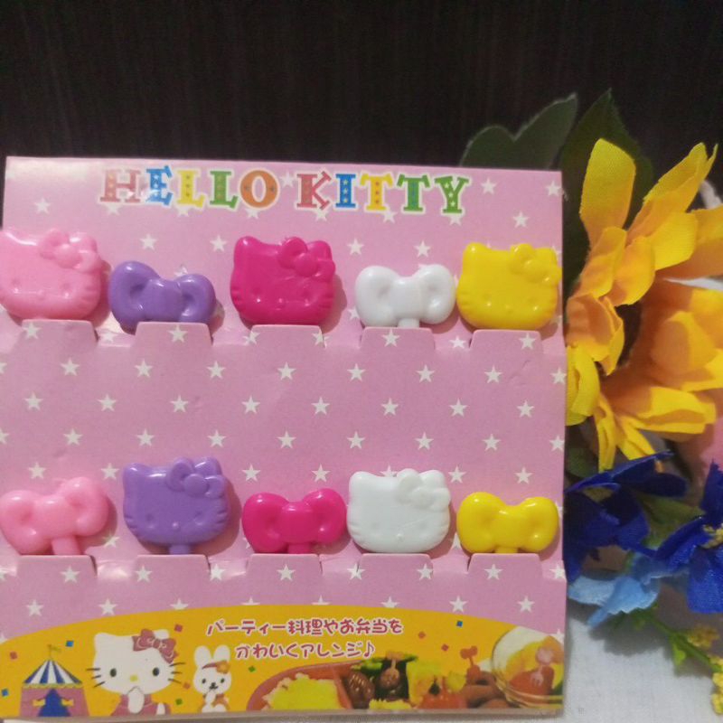 tusukan buah Bento tusuk bento kacamata