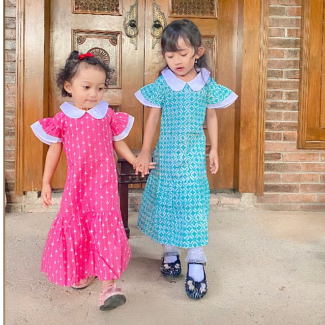 Dress Batik Anak Perempuan/ Batik Anak Perempuan / Batik Cap Anak Perempuan