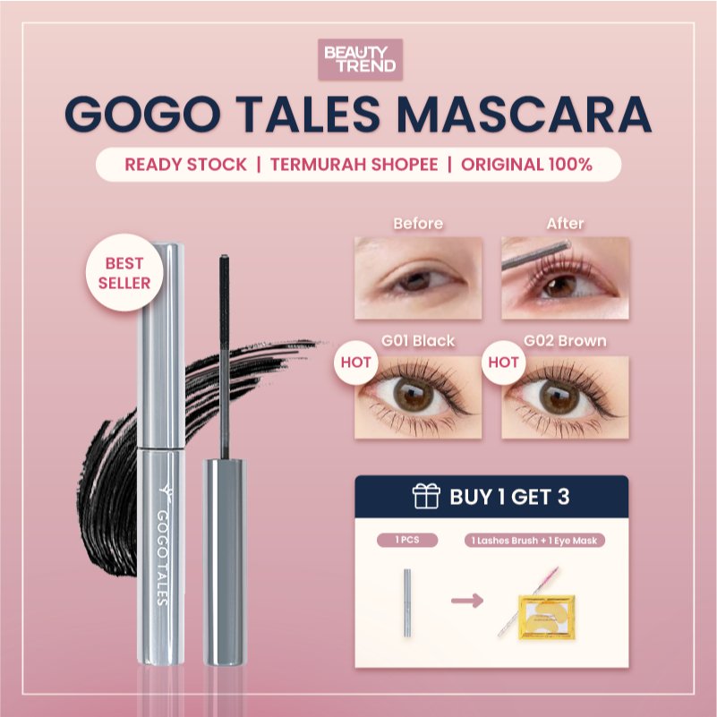 [READY STOCK] Gogo Tales Mascara Gogo Tales Classic 3D Mascara Gogo Tales Iron Mascara Maskara Besi