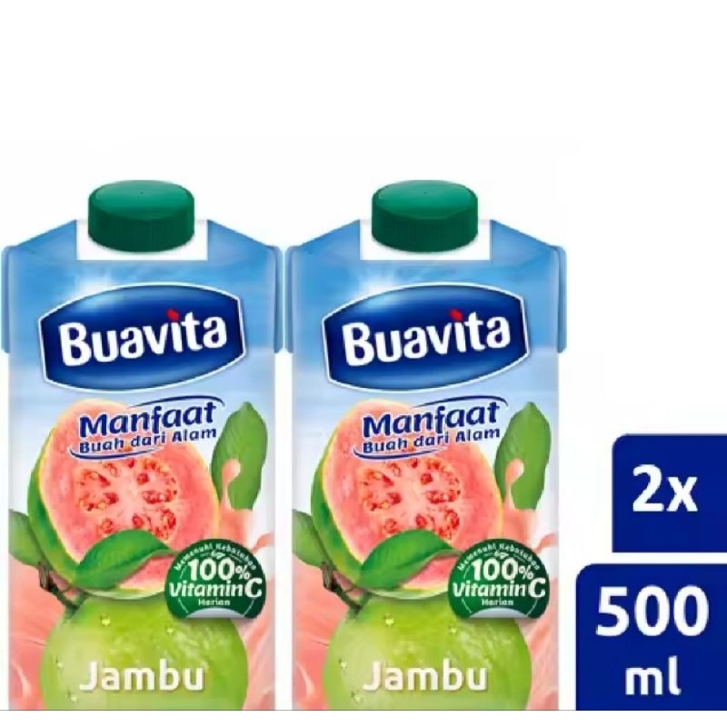 

[Paket Isi 2 ] Buavita Minuman Sari Buah Guava 500 ml