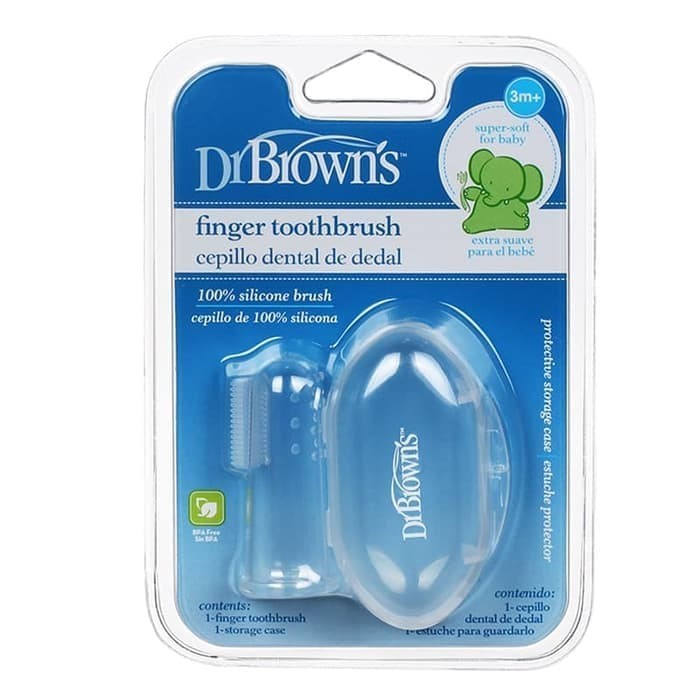 Dr.Brown's Silicone Finger Toothbrush Dr Brown / Sikat Lidah Dr Brown