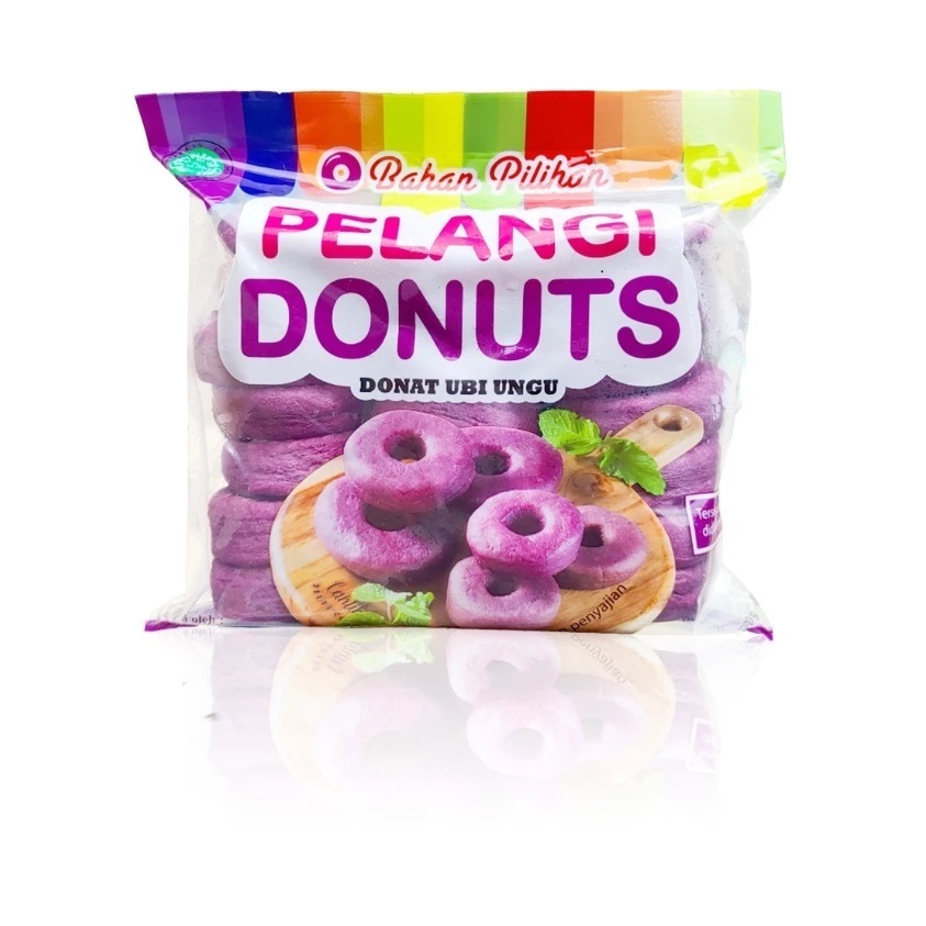 

PELANGI Donuts UBI UNGU 520 Gram Isi 10