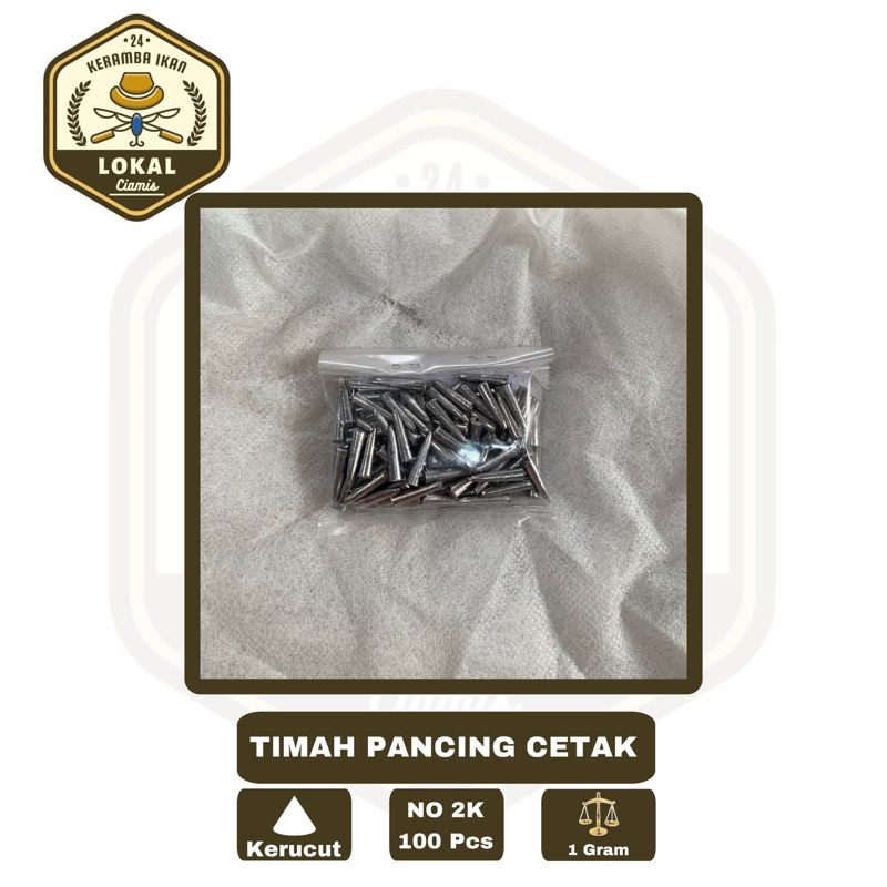 Timah pancing Bandul Kerucut no 2K Isi 100 pcs | Pancing Timah Mancing Laut - Timah Pemberat Pancing