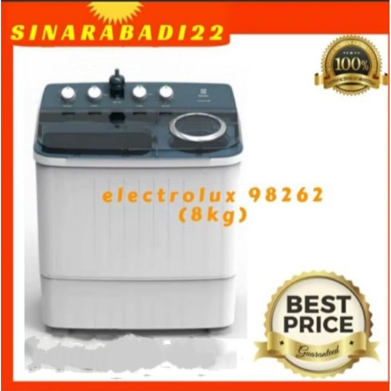 MESIN CUCI ELECTROLUX 2 TABUNG 98262 (8KG) PROMO