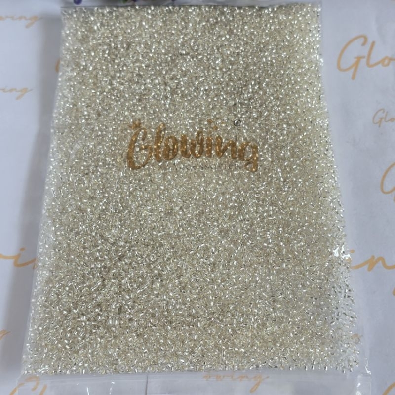 (per PON) merk GLOWING mote jepang mote pasir 8/O