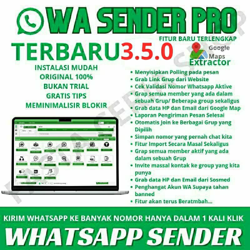 WHATSAPP BLASTER PRO New Versi Anti Blokir