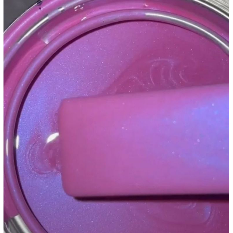 cat Pink metalik biru,cat motor,mobil,dll