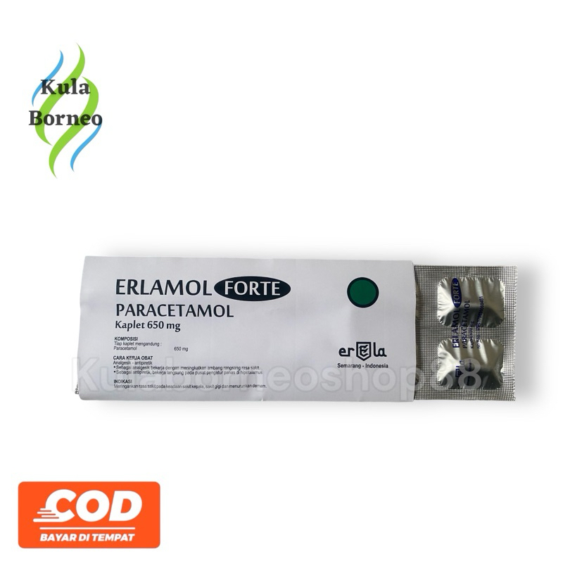 ERLAMOL FORTE 650 mg 10 Tablet