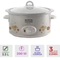 MASPION SLOW COOKER 3,5 LITER GARANSI RESMI