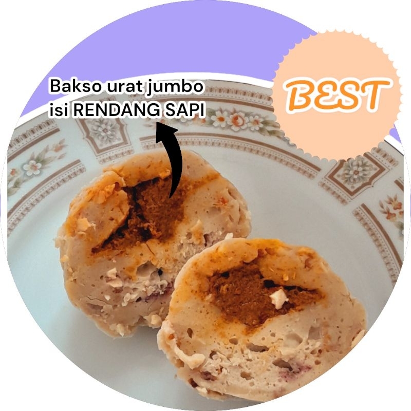 

baso aci bakso ayam urat jumbo ISI RENDANG SAPI