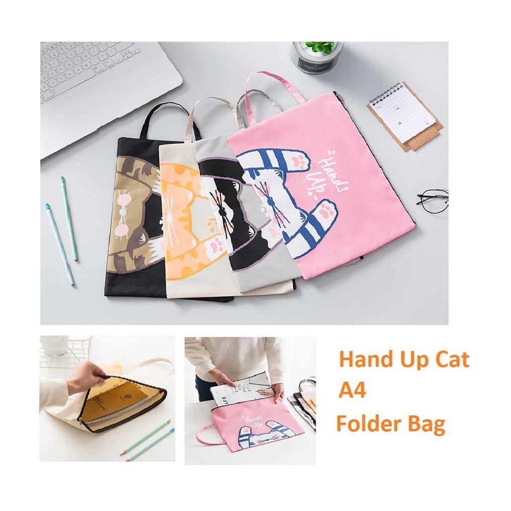 

Ennwen PF15 MAP Hand Up Cat A4 Stationery File Folder