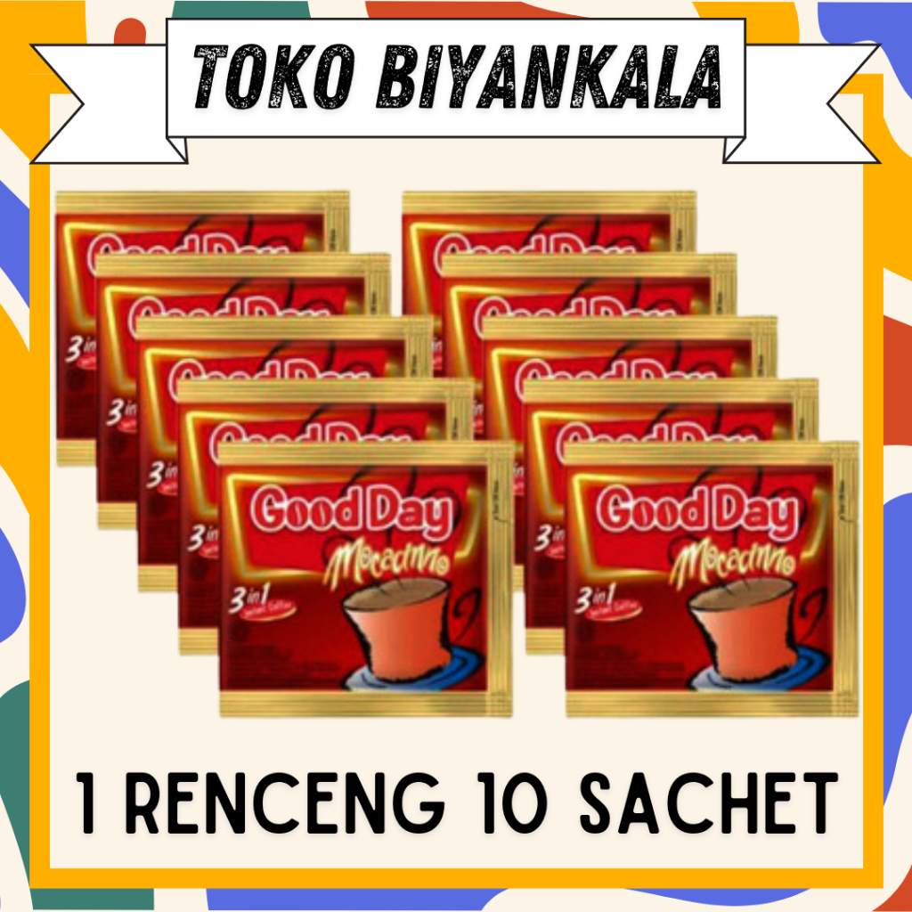 

✅ TOKO BIYANKALA ❤️ Kopi Good Day Mocacino 3in1 1 Renceng 10 Sachet