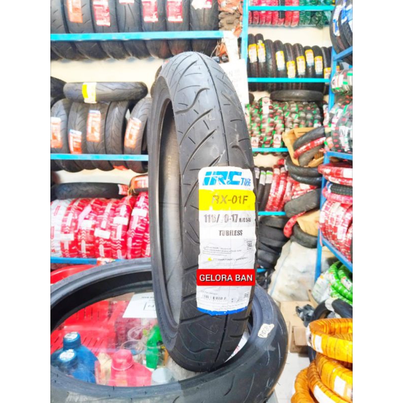 Ban Montor Tubeless irc rx-01f 110/70-17 ban honda bison viksion megapro jupiter mx ban tubeless rin