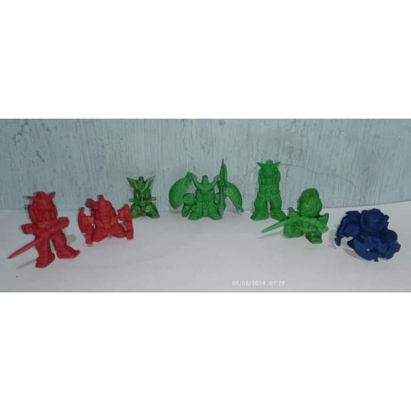 mini figure robot karet jadul keshigomu