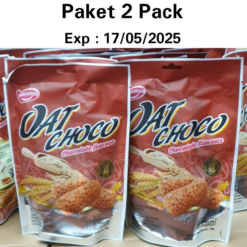

PAKET 2 PACK Naraya Oat Choco Chocolate Flavour 90gr