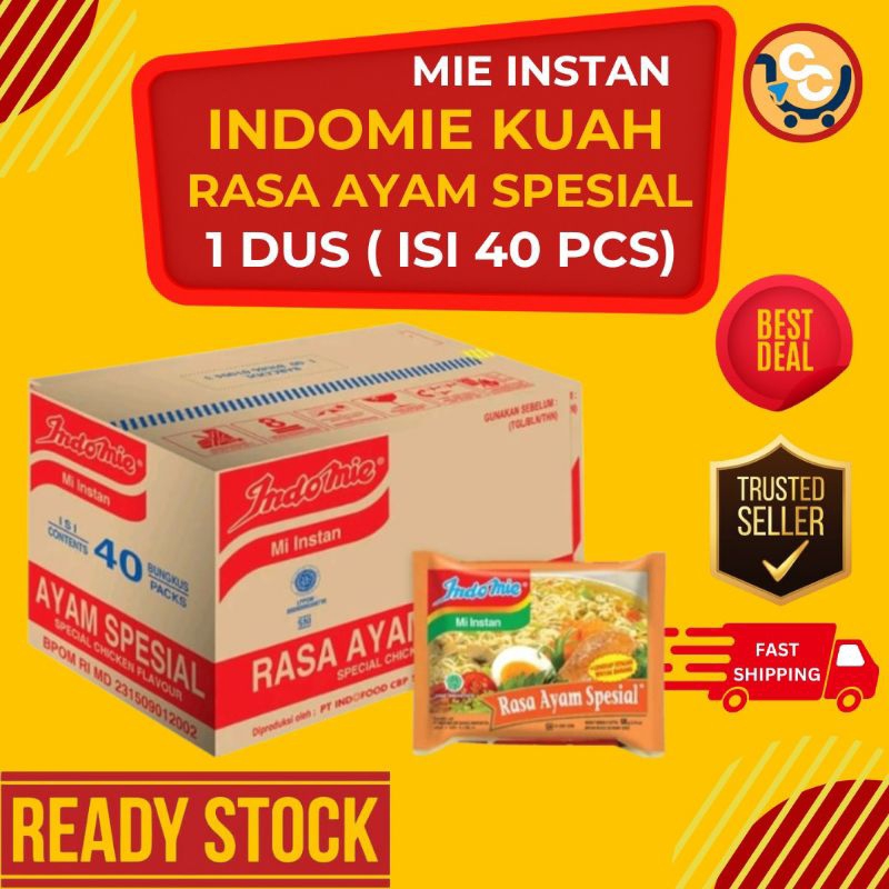 

Indomie kuah rasa Ayam Spesial (1dus isi 40pcs)