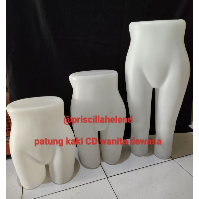 manekin patung kaki celana dalam (cd) wanita dewasa & anak