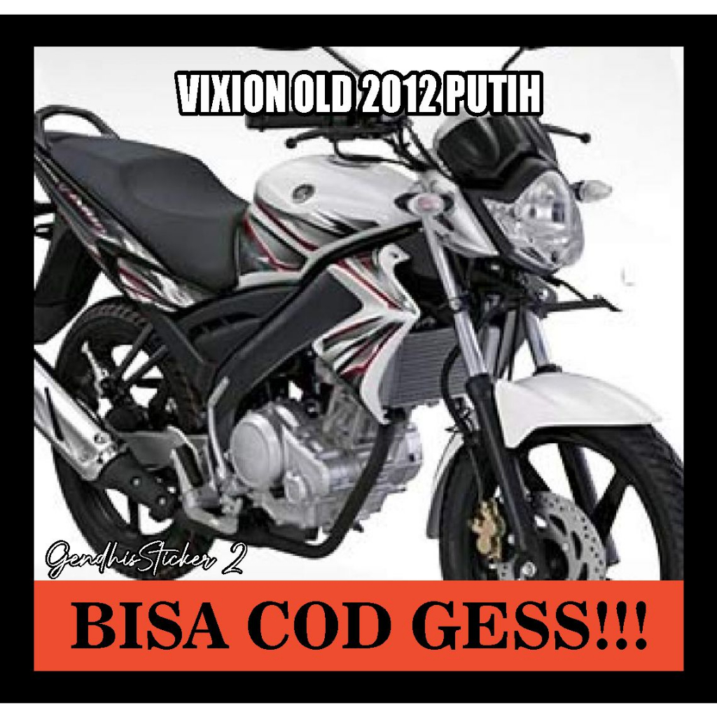 striping yamaha vixion old 2012 putih