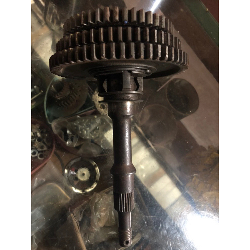 as roda belakang set gearbox vespa pts 3 speed + gigi susun