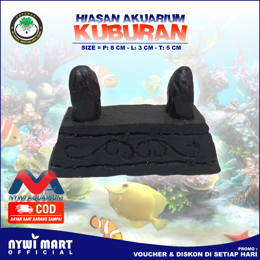 Hiasan Aquarium resin kuburan miniatur kartun spongebob cocok untuk ornamen akuarium aquascape diora