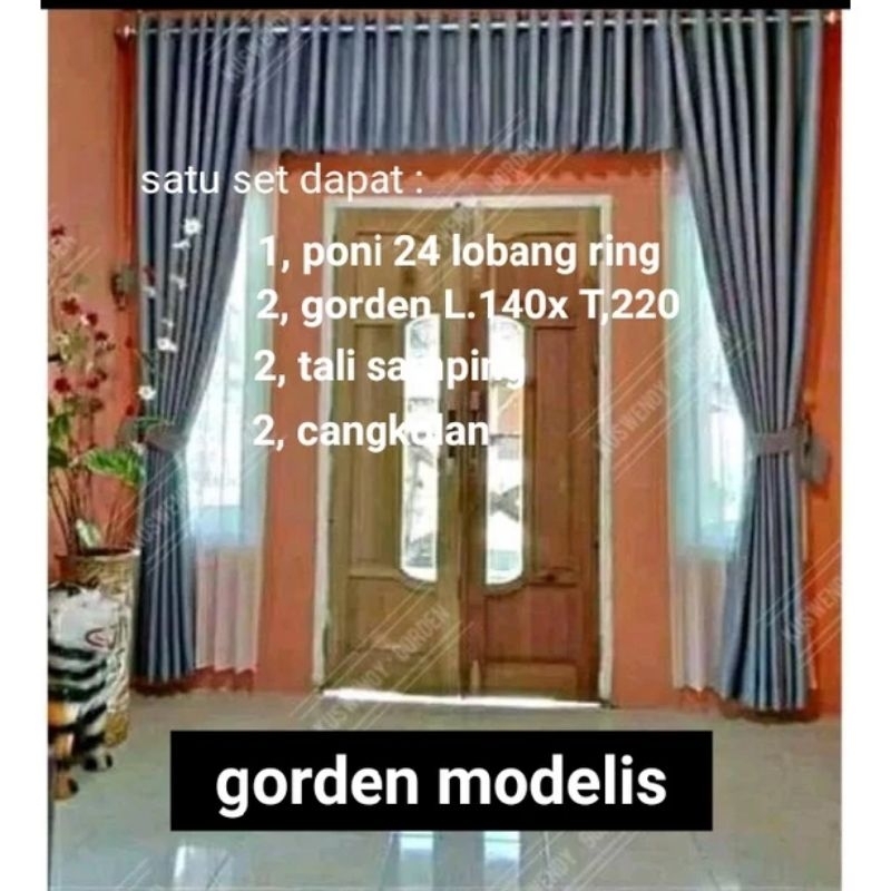 PAKET 2 GORDEN 1 PONI HORDENG JENDELA PINTU TENGAH KORDEN MINIMALIS