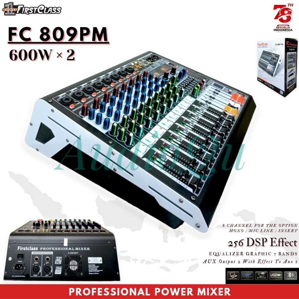 Power mixer Firstclass fc809pm fc 809pm fc 809 pm professional