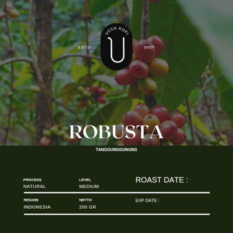 

Ucca kopi Robusta 200g