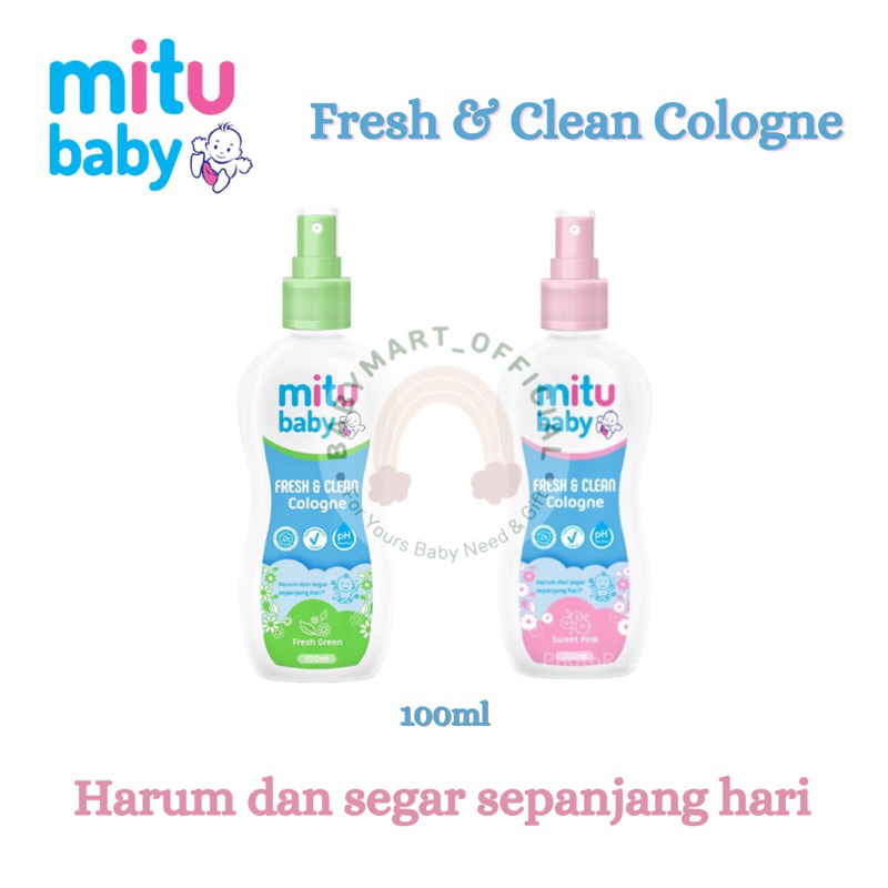 Mitu Baby Cologne 100ml / Mitu Baby Fresh & Clean Cologne 100ml