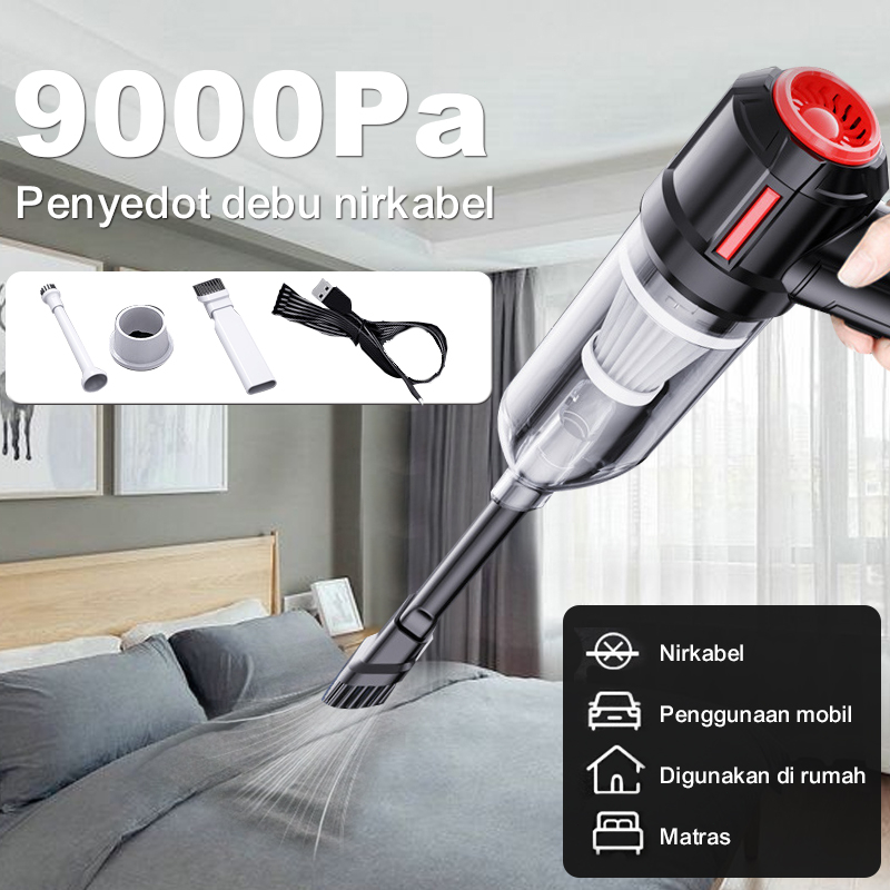 9000pa vacuum cleaner mobil portable mini vacuum cleaner portable penyedot debu Portable Pengisapan 
