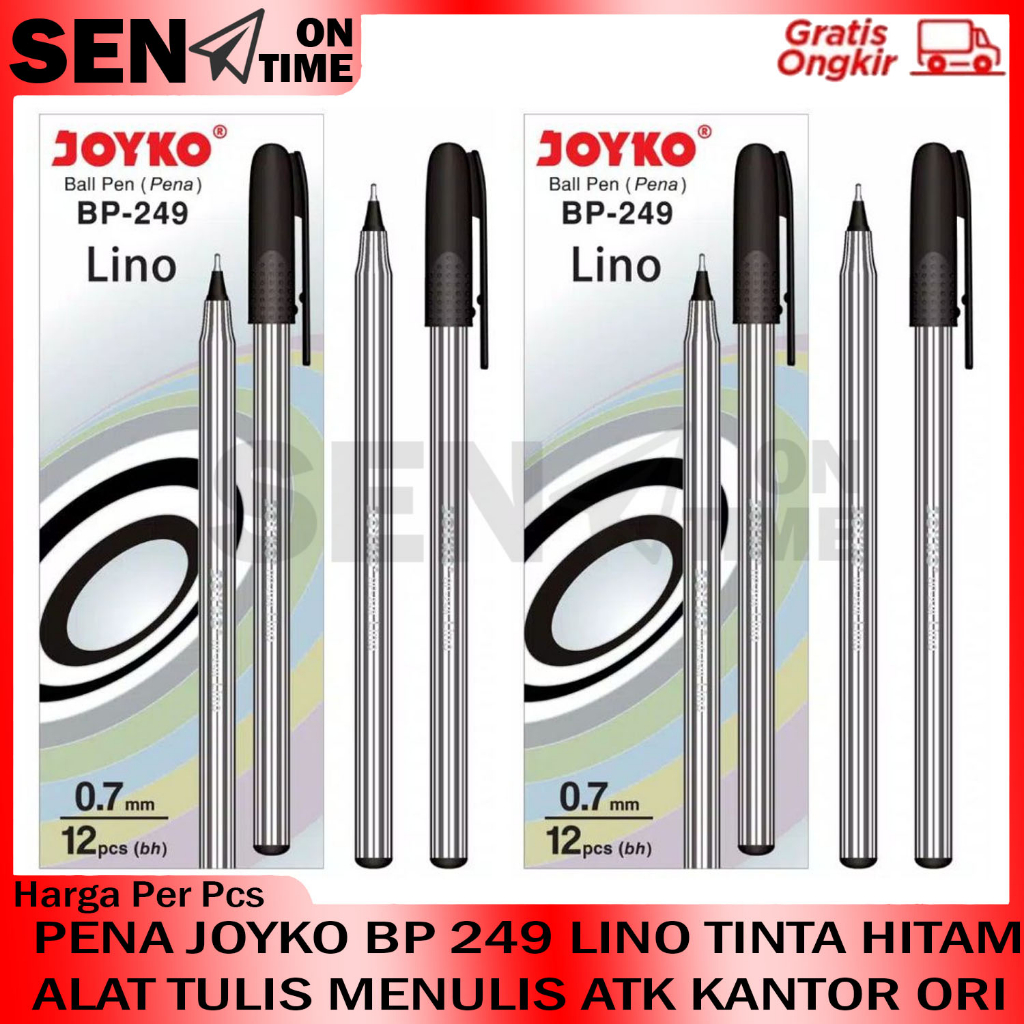 

Pulpen Joyko Lino Bp-249 0.7 Mm Hitam Grosir Per Pcs Ball Pen Pena Bolpoin Kantor Sekolah Peralatan School Sd Smp Sma Kuliah Atk Stationery Balpen Lancip Luncip Ballpoint Balpoin Balpoint Black Itam Tinta Tulis Menulis Bolpain