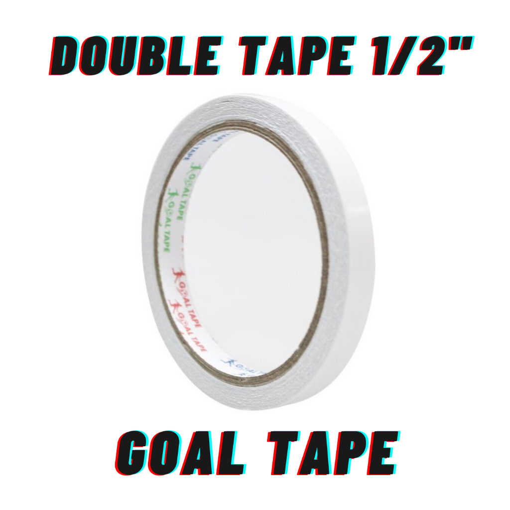 

Double Tape 1/2 inch / Dobel Tip 1/2" (12 mm x 12 Meter) GOAL TAPE
