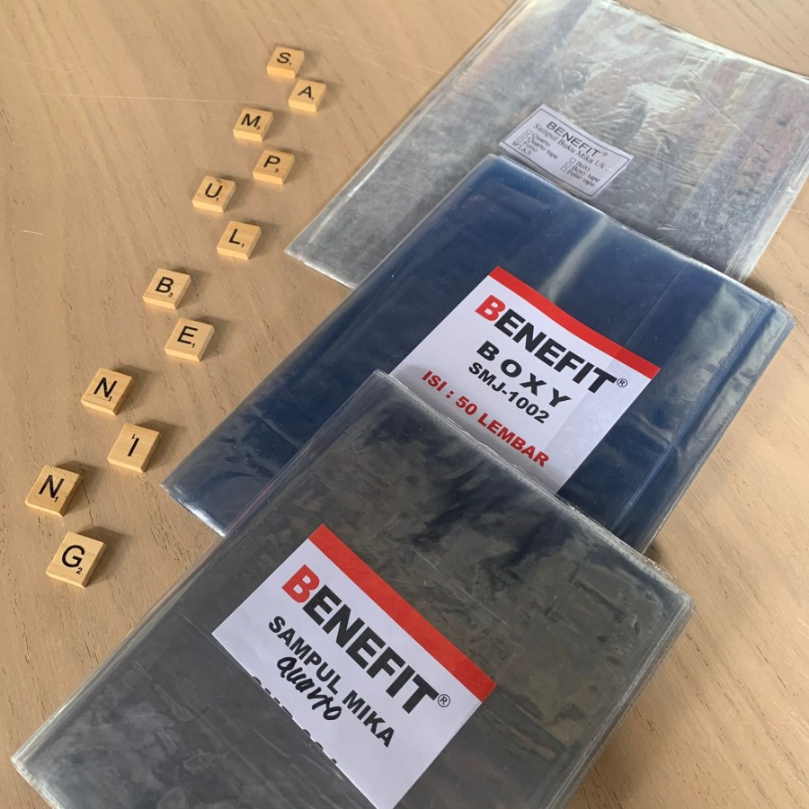 

RK Benefit Sampul Buku Mika Plastik (Boxy, Kwarto, LKS) PER PAK