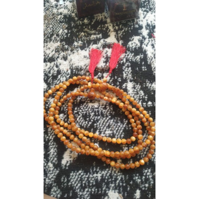 tasbih budha kayu pinus 108 butir