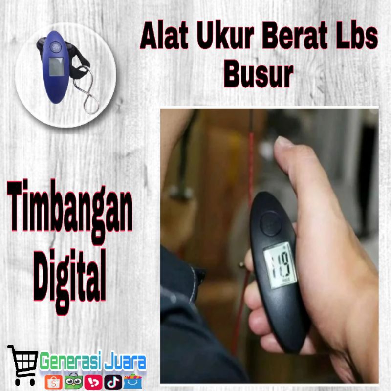 Alat Ukur Berat Tarikan Lbs Busur Panahan - Timbangan digital Original