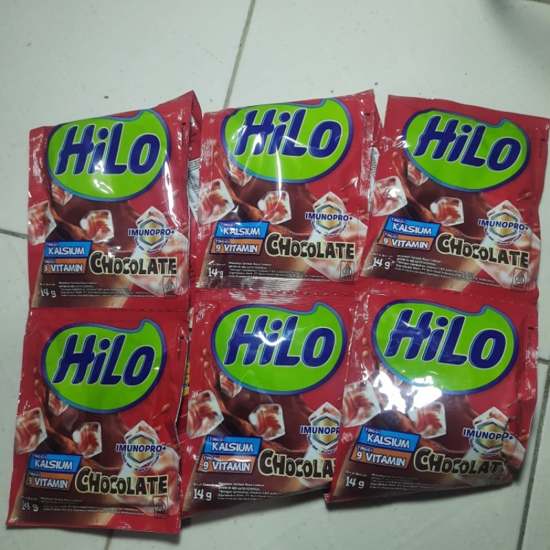 

Susu Hilo chocolate 14gr 1 renceng isi 10 sachet