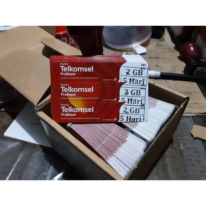 Voucher kuota Telkomsel  2GB 5 Hari, Zona 3 Kalimantan