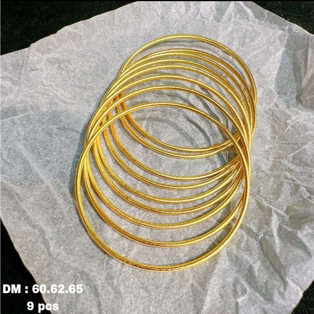 Gelang Wanita Keroncong TITANIUM Logam Emas Hongkokng 24k Tidak Karat