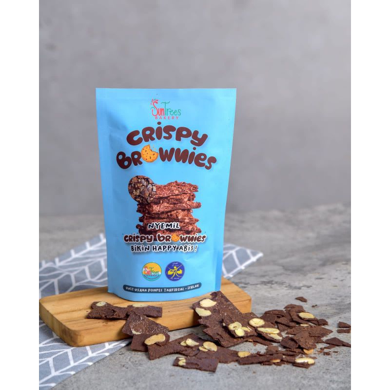 

brownies crispy renyah enak kemasan 65gr crispy brownies by suntrees