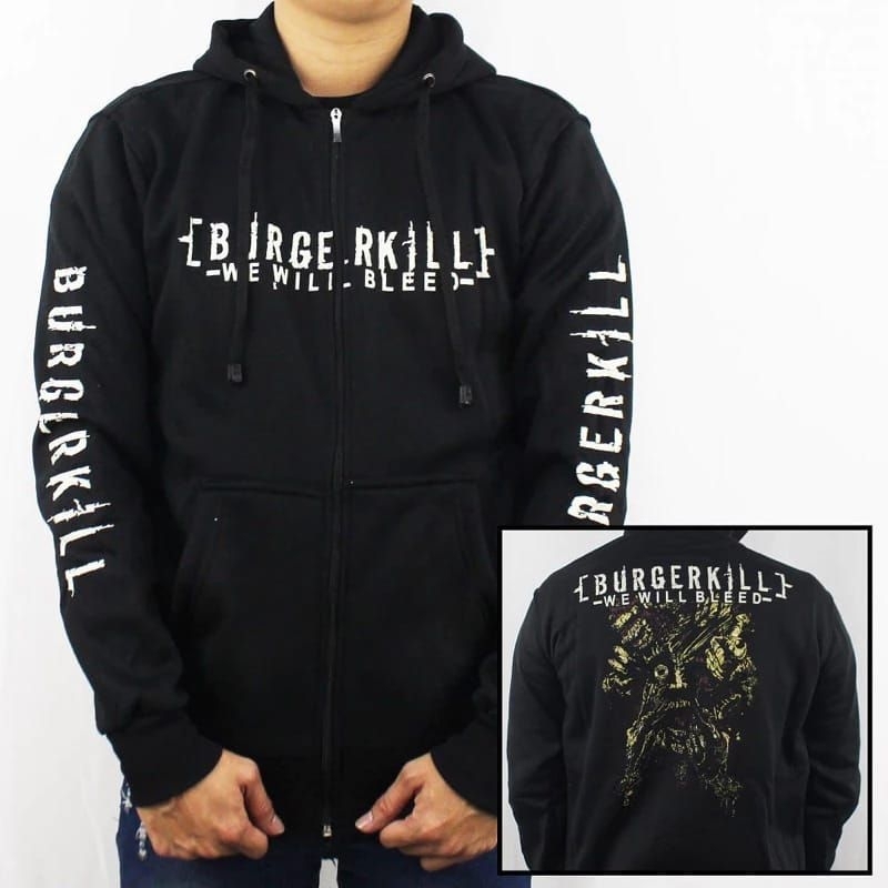 SWEATER HOODIE ZIPPER PREMIUM [BURGERKILL] SIZE M.L.XL.XXL